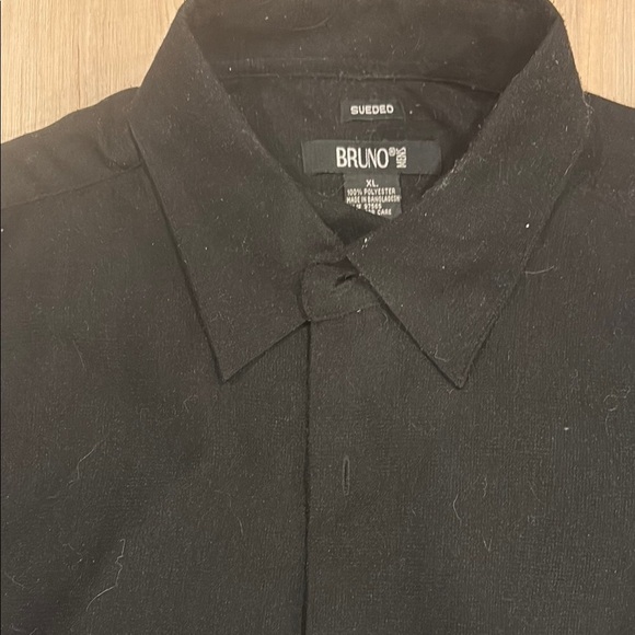 Bruno Magli Black Casual Button Down Shirt - Picture 3 of 10